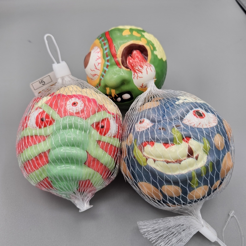 Mutant Monsters High Bounce Balls Target Like Slobulus Set Of 3 Creepy‎ Madballs
